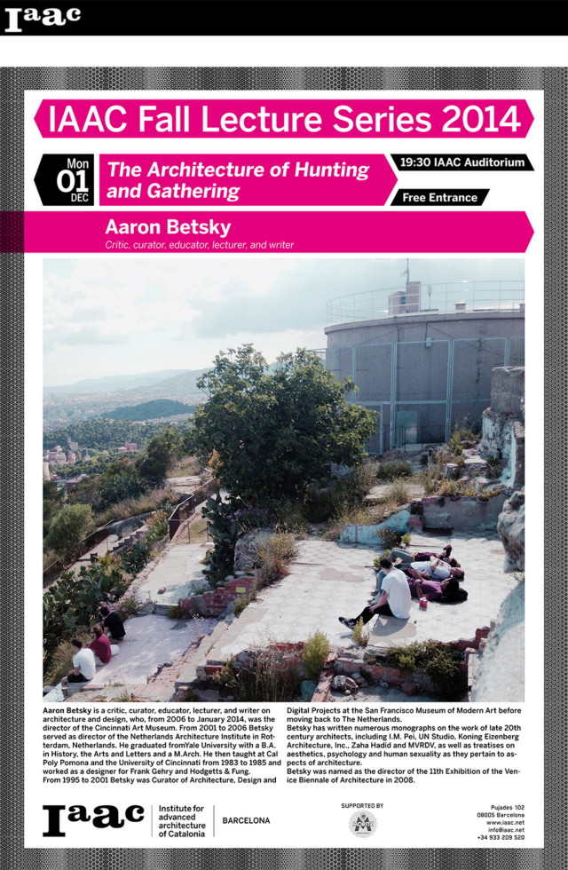 Iaac Lecture: AARON BETSKY