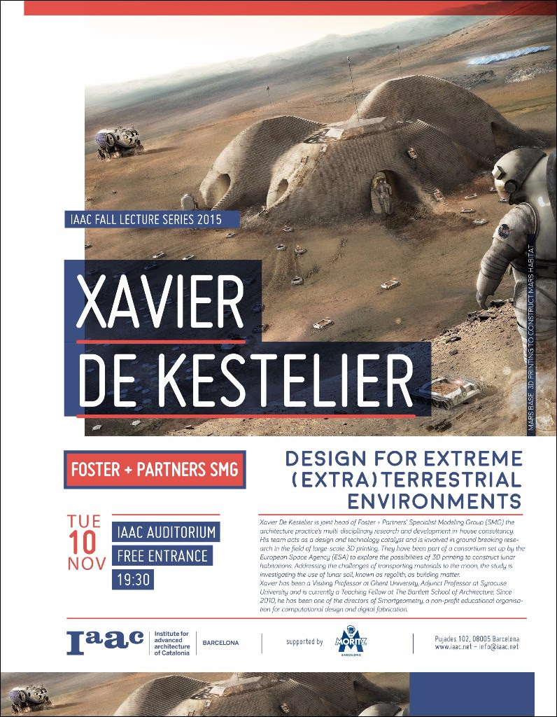 Iaac Lectures: XAVIER DE KESTELIER
