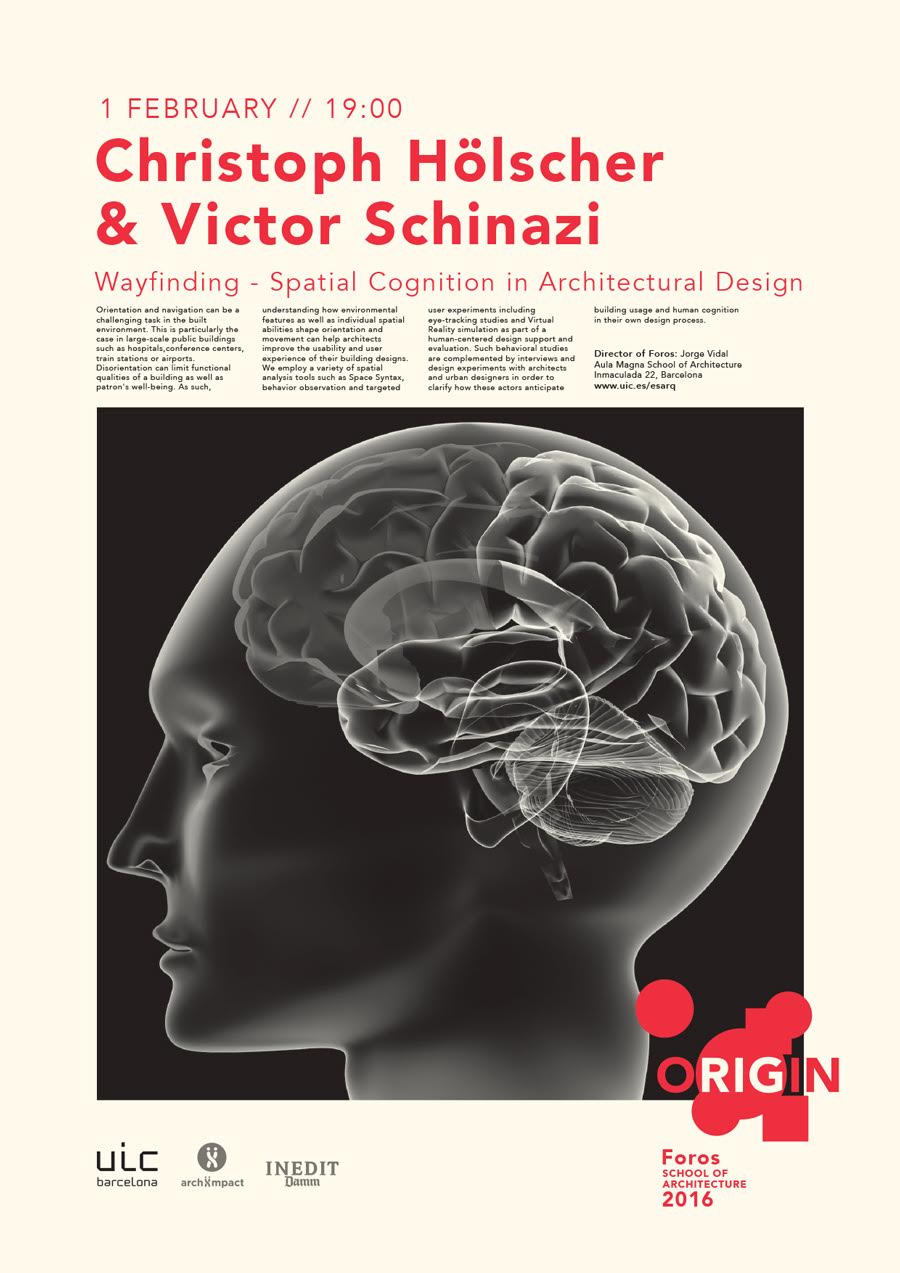 Foros 2016 “ORIGIN”. Christoph Hölscher y Victor Schinazi