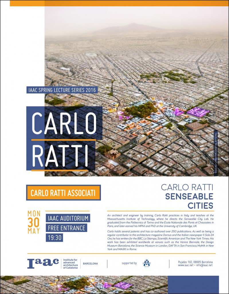 Carlo Ratti  Spring Lecture Series 2016