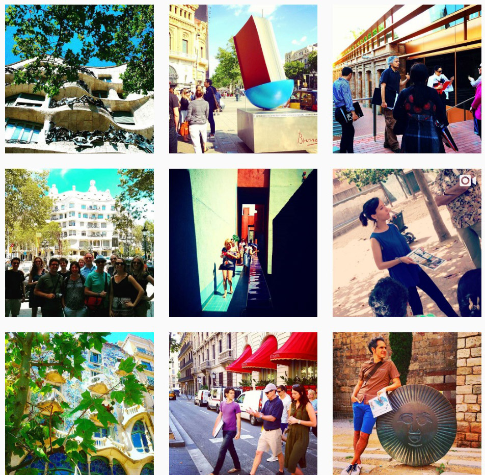 Barcelona Architecture Walks Summer tour program.
