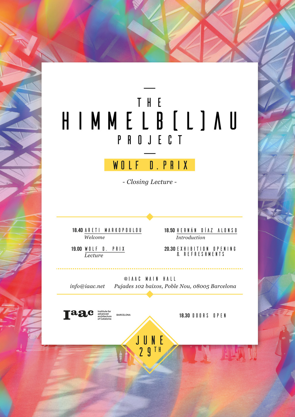 The Himmelb(l)au Project,  IAAC Lecture Series.