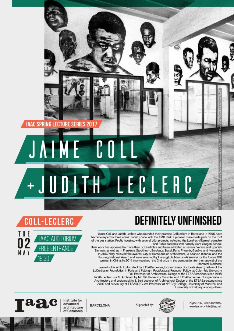 JAIME COLL + JUDITH LECLERC LECTURE AT IAAC