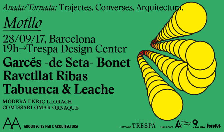 Motllo conferència de Tabuenca&Leache, Garcés-de Seta-Bonet i Ravetllat Ribas