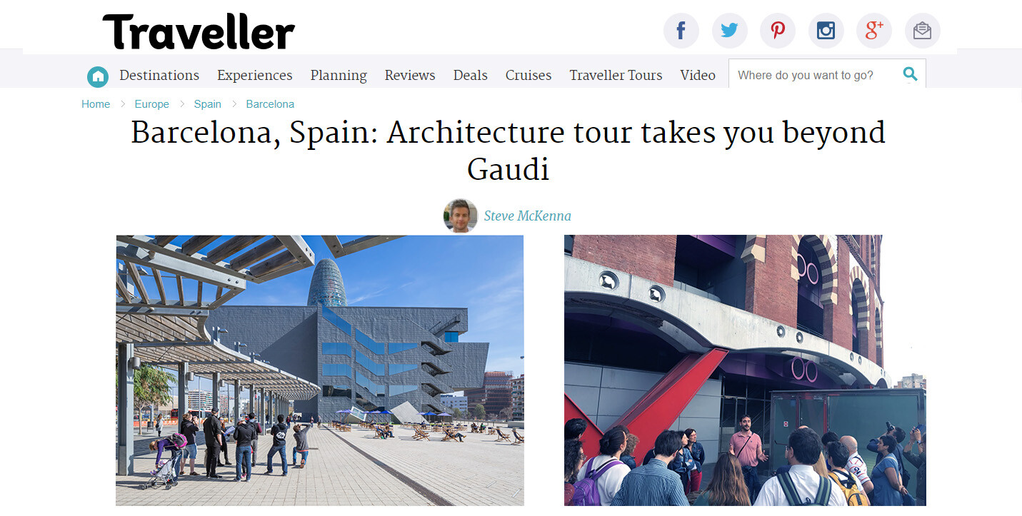 Barcelona & Urbanism tour at Traveller.com magazine